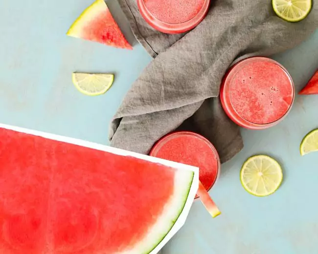 sandía con limón
