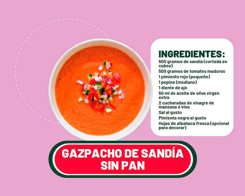 Recette de gaspacho à la pastèque sans pain