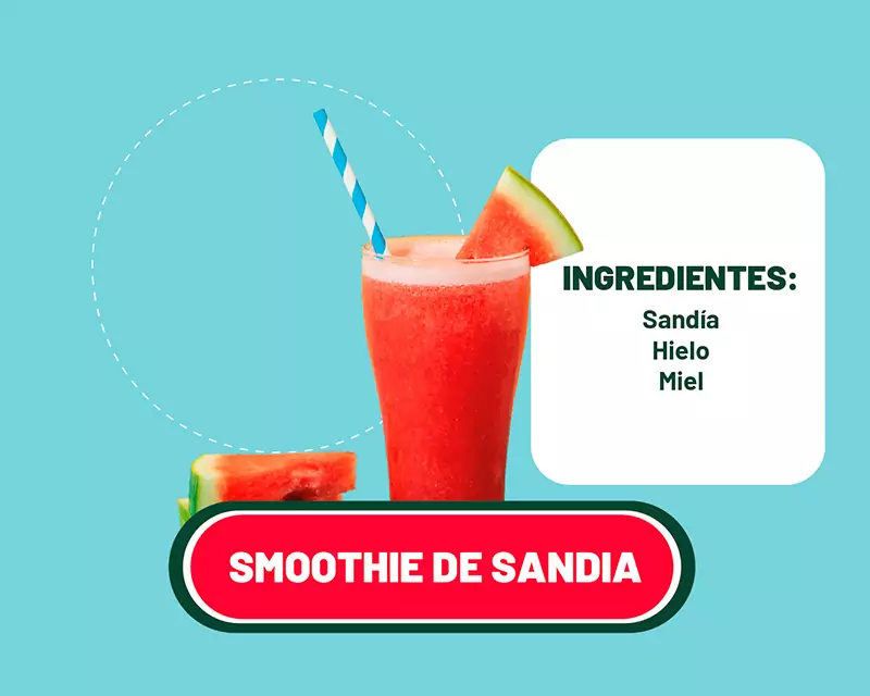smoothie de sandía fácil
