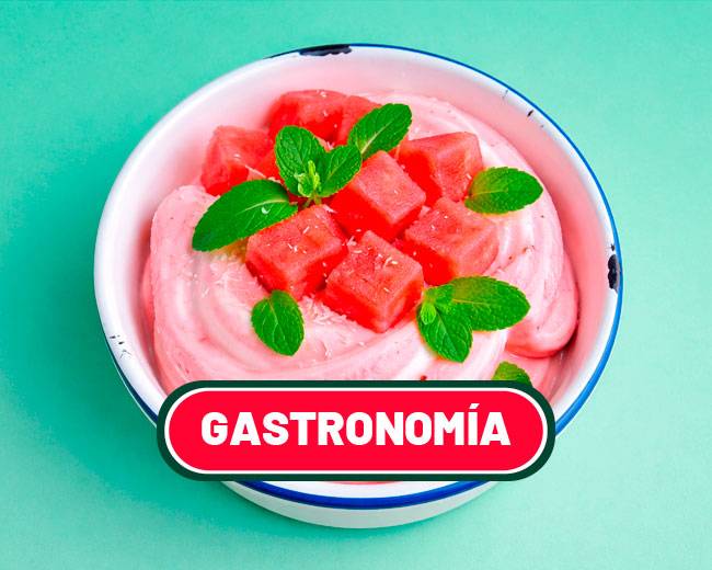 helado de sandía y yogur