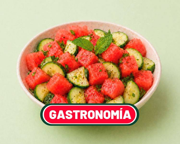 ensalada de sandia con pepino